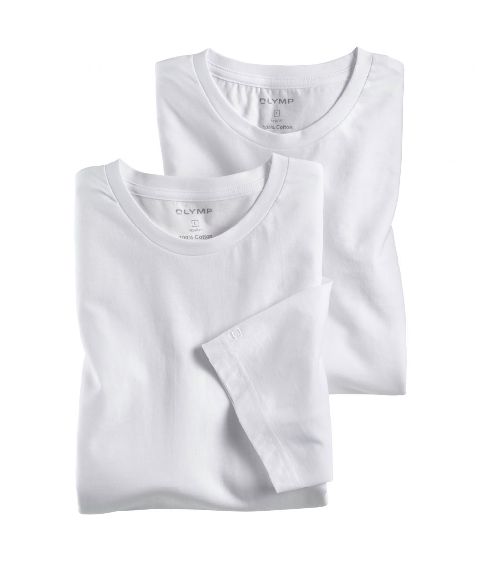 OLYMP T-shirt o-neck biały/ 07001200 modern fit (2szt.)