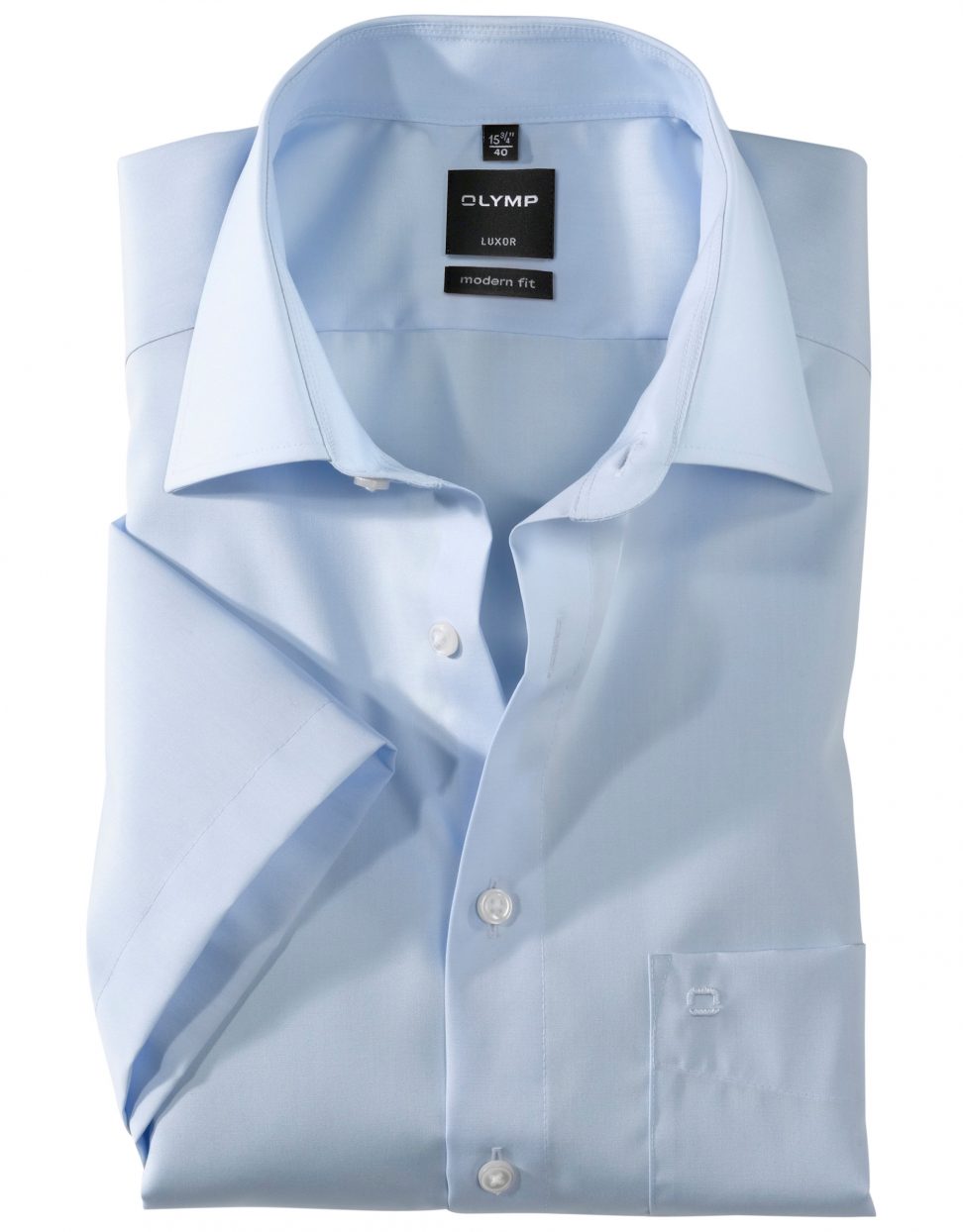 Koszula OLYMP Luxor, modern fit, krótki rękaw,błękitna/ 03001215