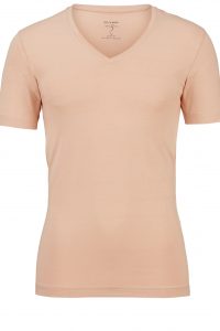 OLYMP T-shirt carmel body fit/0801/12/24 v-neck