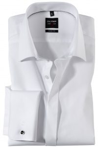 Koszula OLYMP Level Five body fit / biała/ New York Kent / 12767000 wzrost 188/194