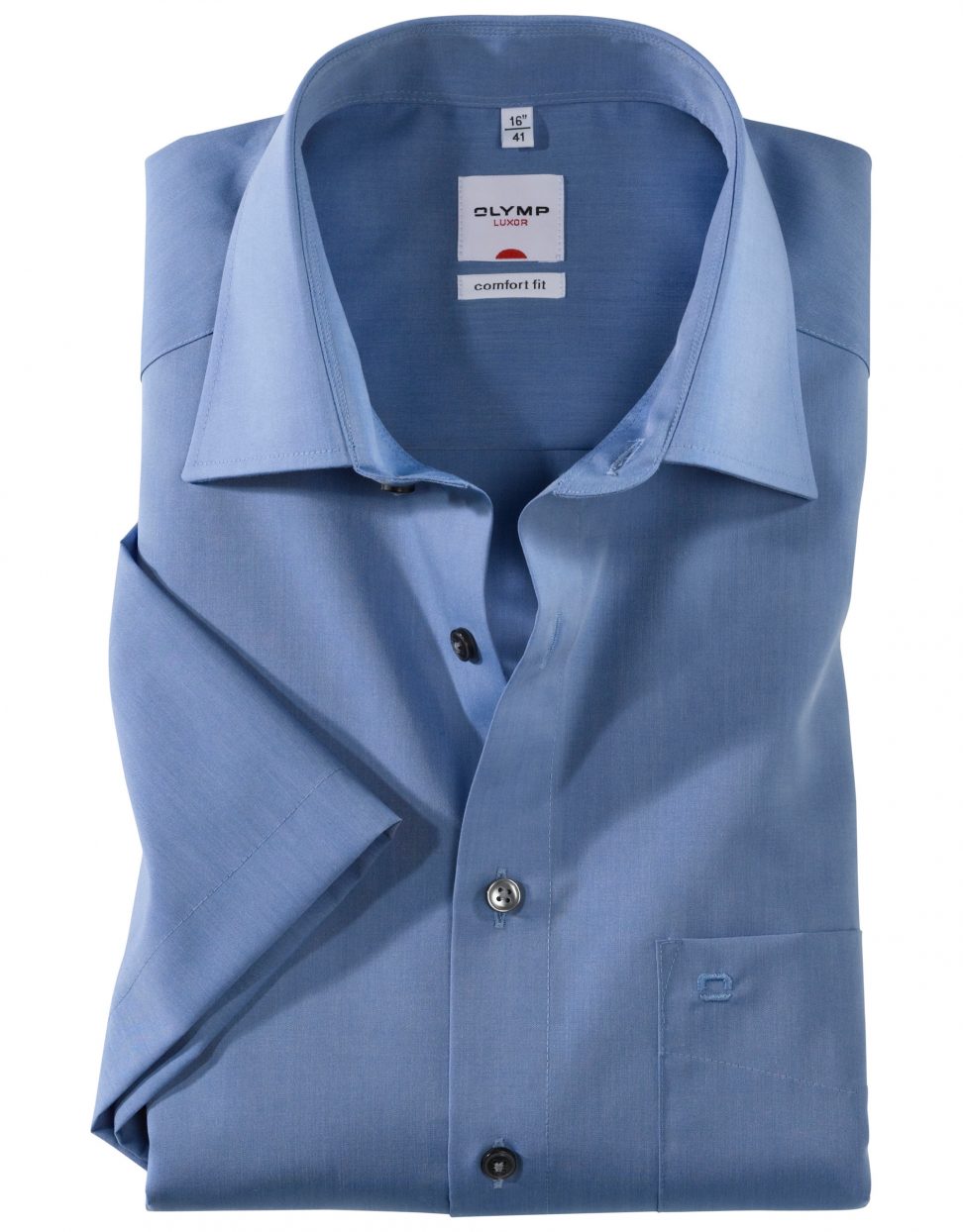 Koszula OLYMP Luxor comfort fit /niebieska-krótki rękaw/ New Kent / 51311215