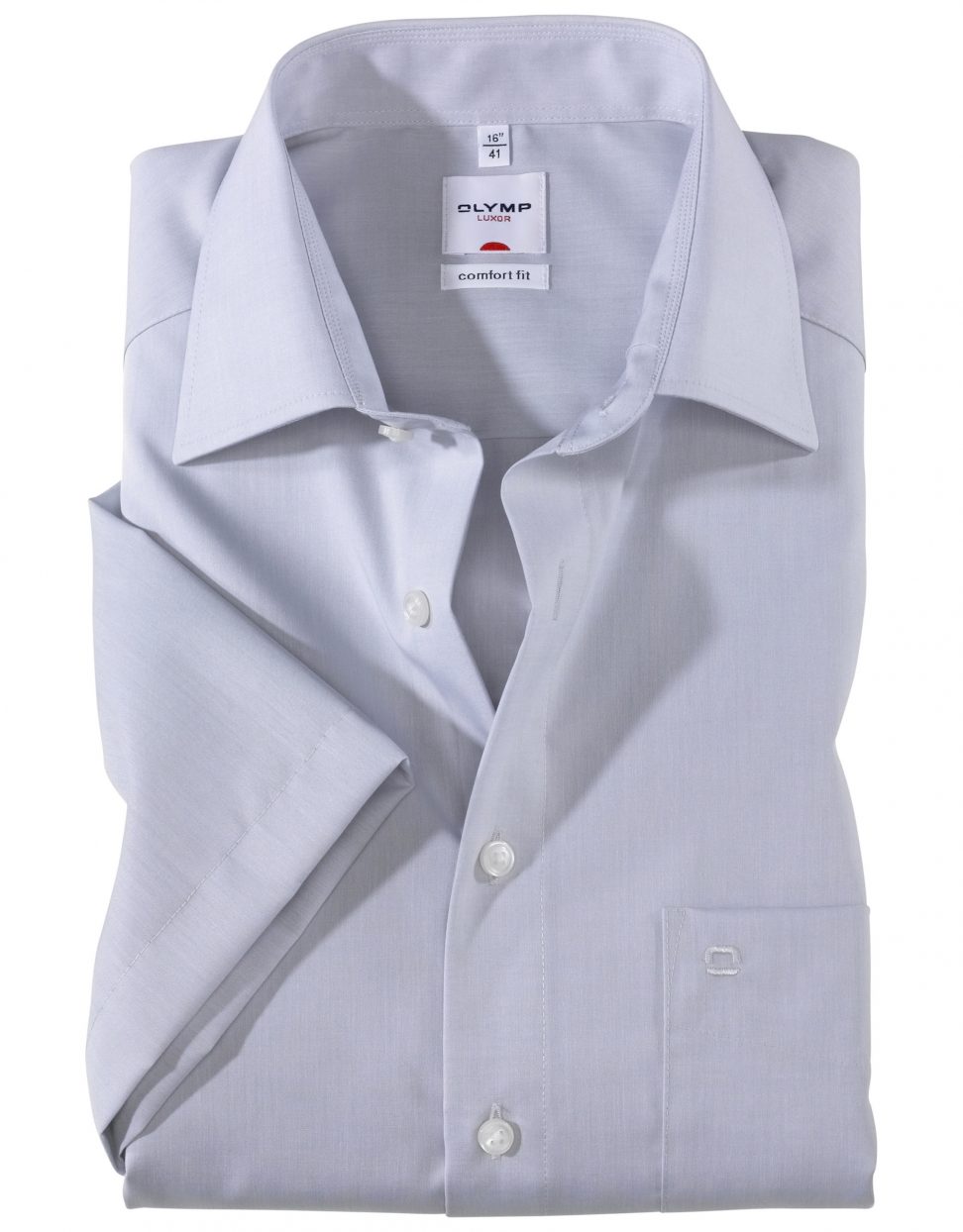 Koszula OLYMP Luxor comfort fit /szara-krótki rękaw/ New Kent / 51311263
