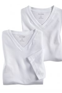 OLYMP T-shirt biały/ 07011200 modern fit (2szt.)