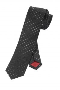 OLYMP krawat czarny Jedwabny 17990068 (6 cm)