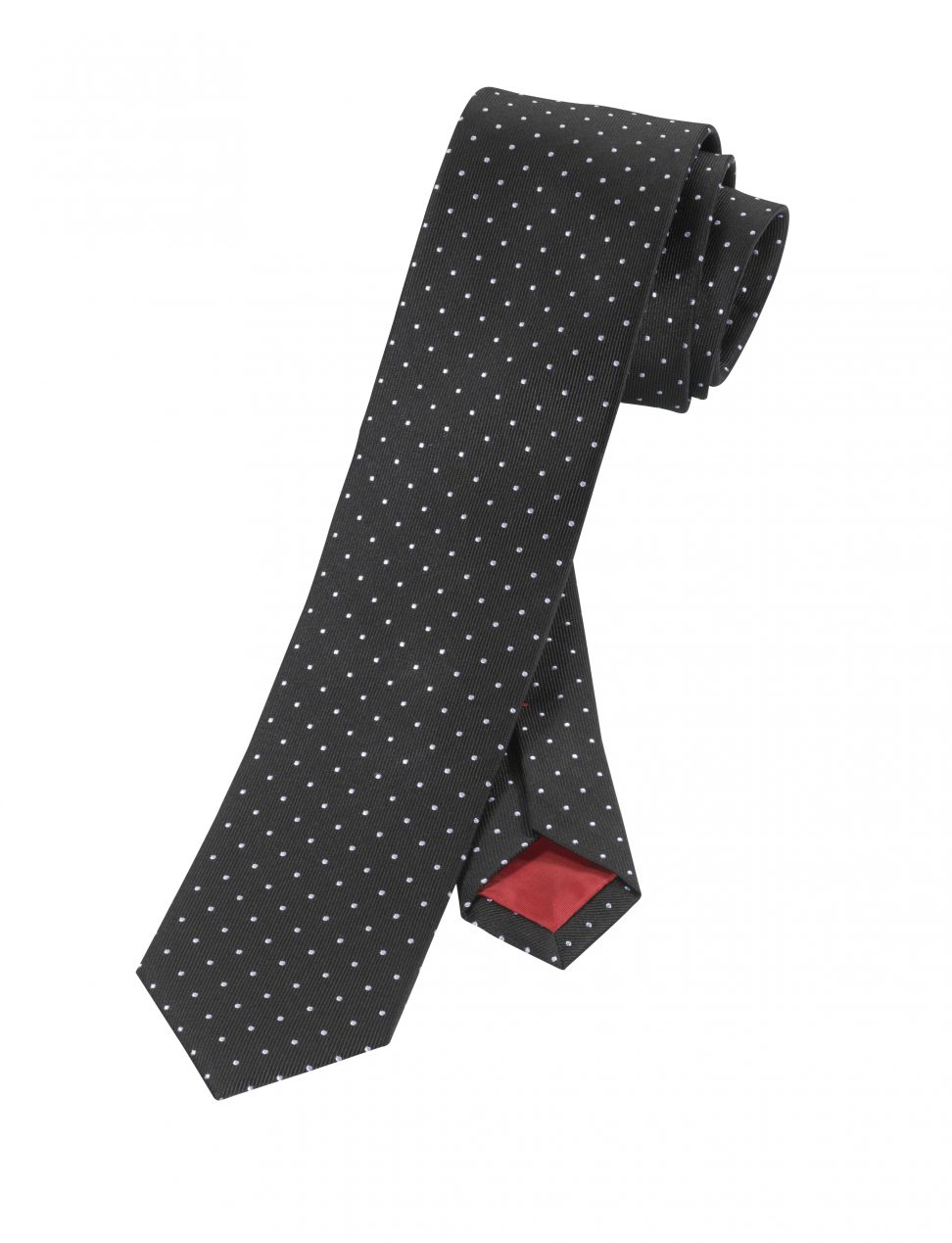 OLYMP krawat czarny Jedwabny 17990068 (6 cm)