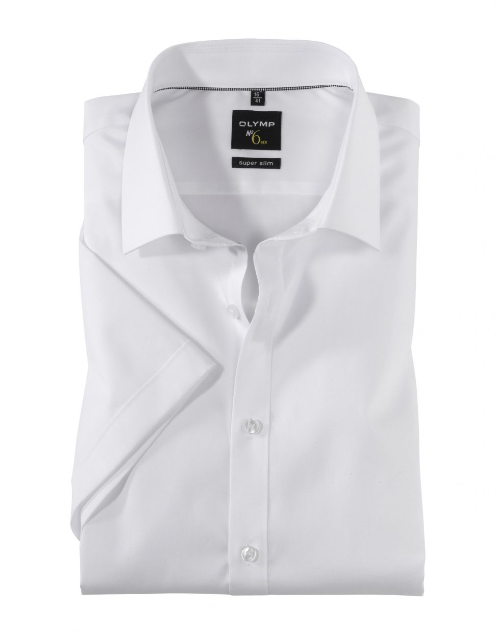 Koszula OLYMP No. Six, super slim Urban Kent ,biała  04661200 krótki rękaw