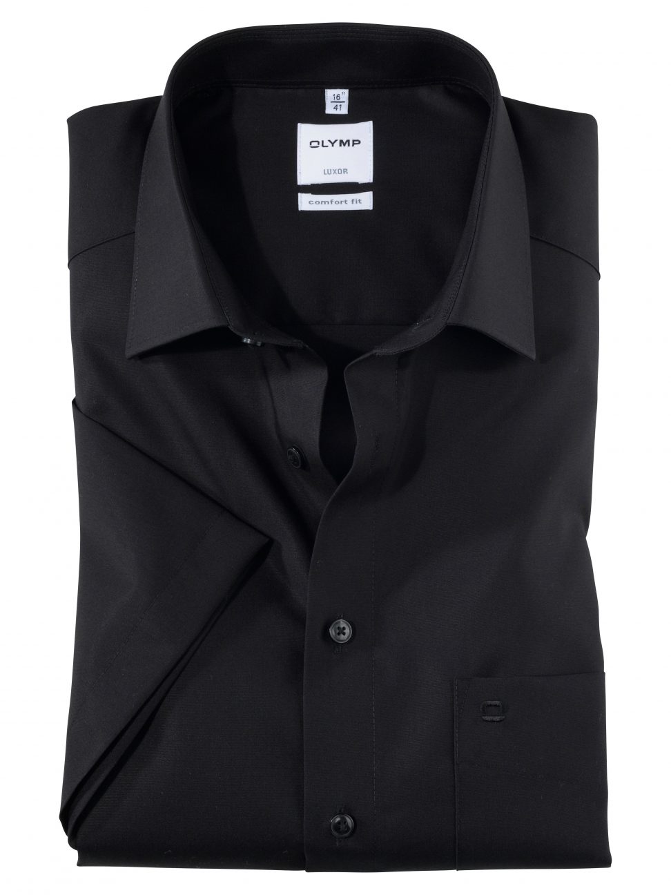 Koszula OLYMP Luxor comfort fit / czarna /New Kent /  02541268 krótki rękaw