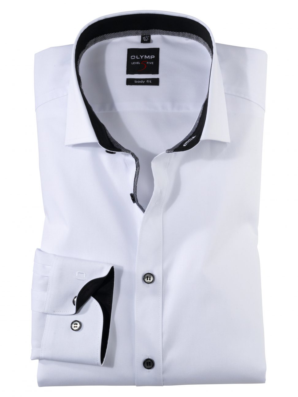 Koszula OLYMP Level Five body fit / biała /Royal Kent / 07676467