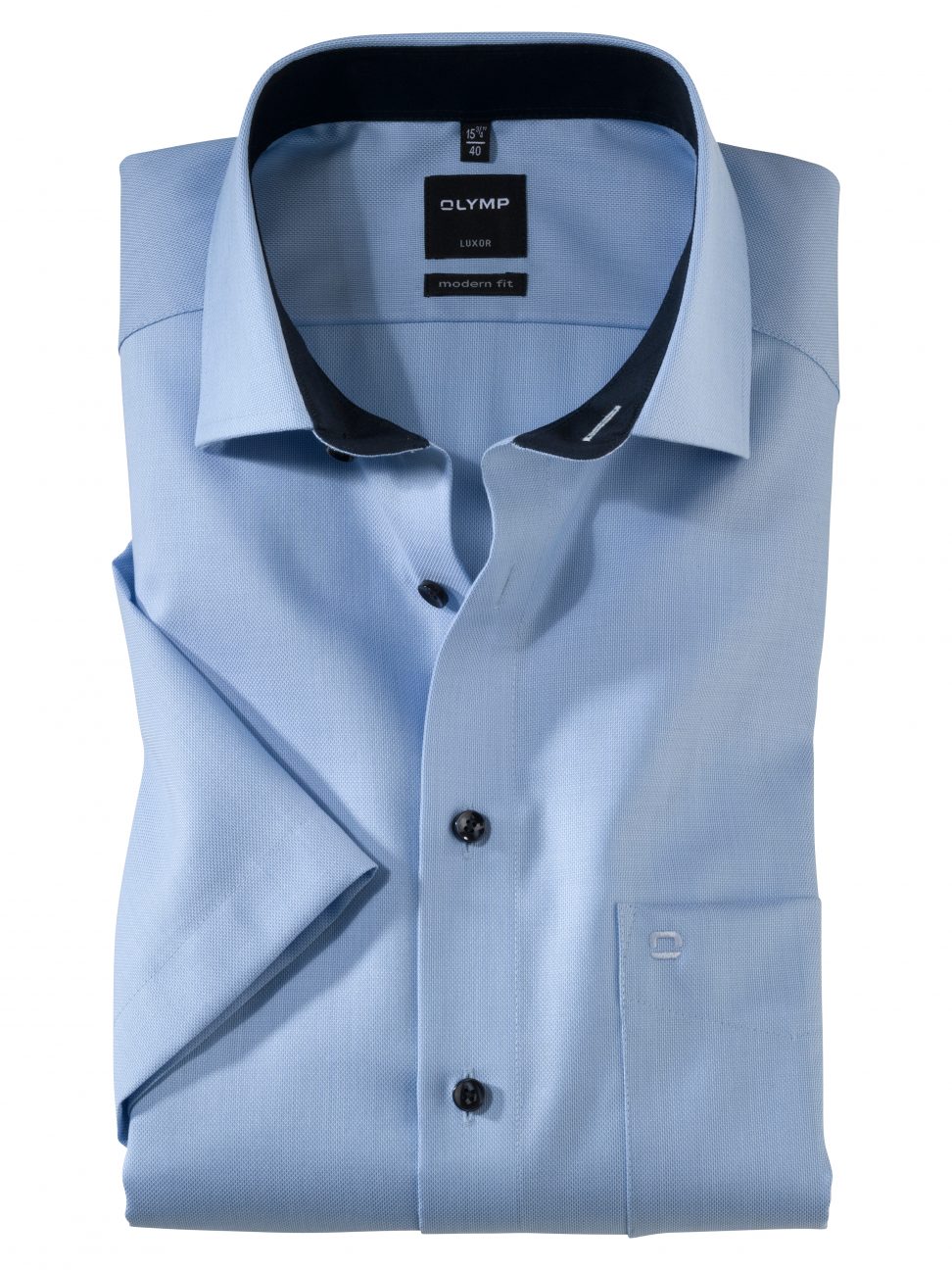Koszula OLYMP Luxor, modern fit, błękitna / Global Kent / 04001210 krótki rękaw