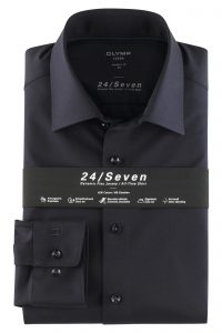 OLYMP Luxor 24/Seven modern fit, Business shirt, Granatowa /New Kent/ 12026418