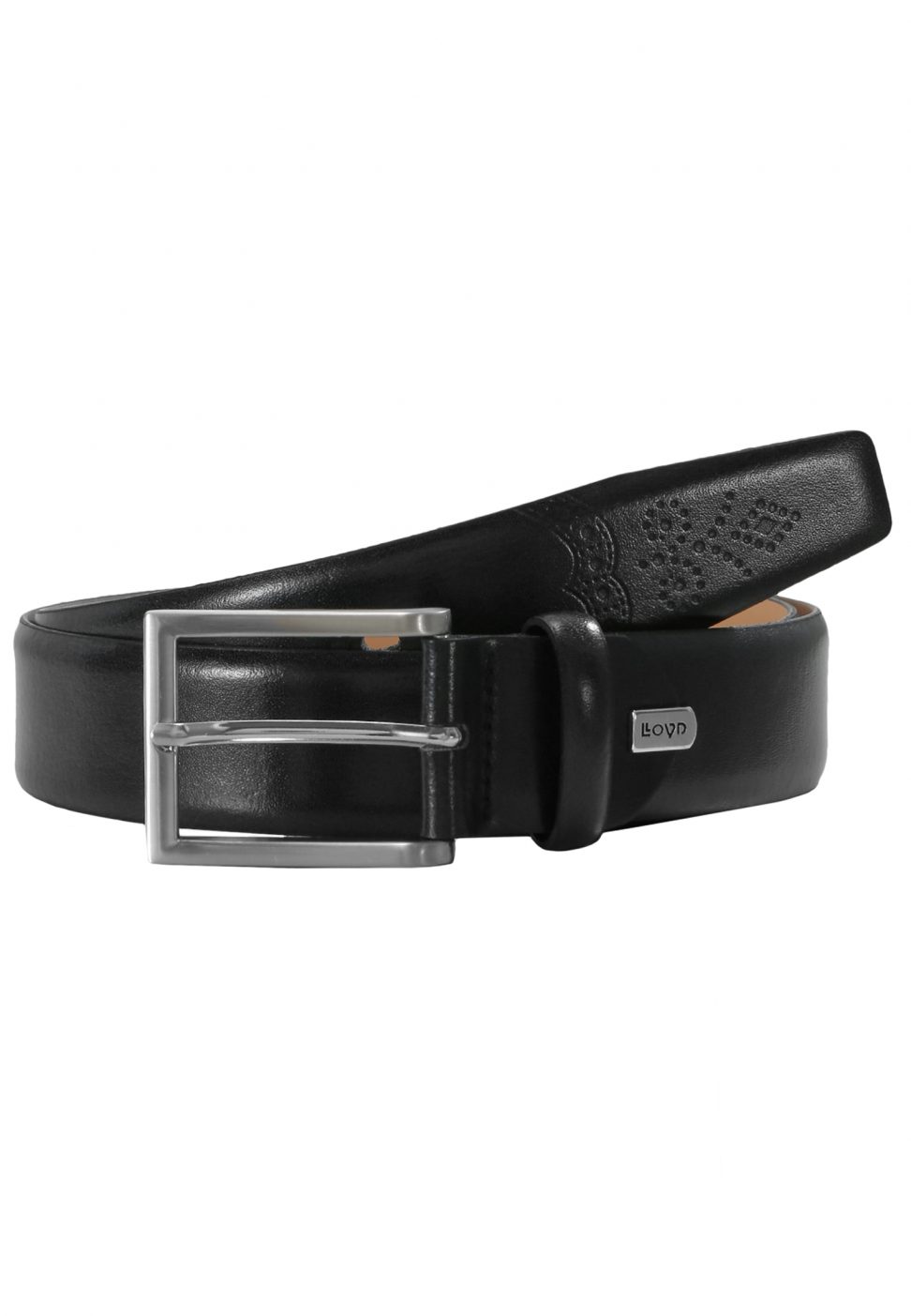 LLOYD Men's Belts Pasek Skórzany 1080/5-czarny 3,5 cm