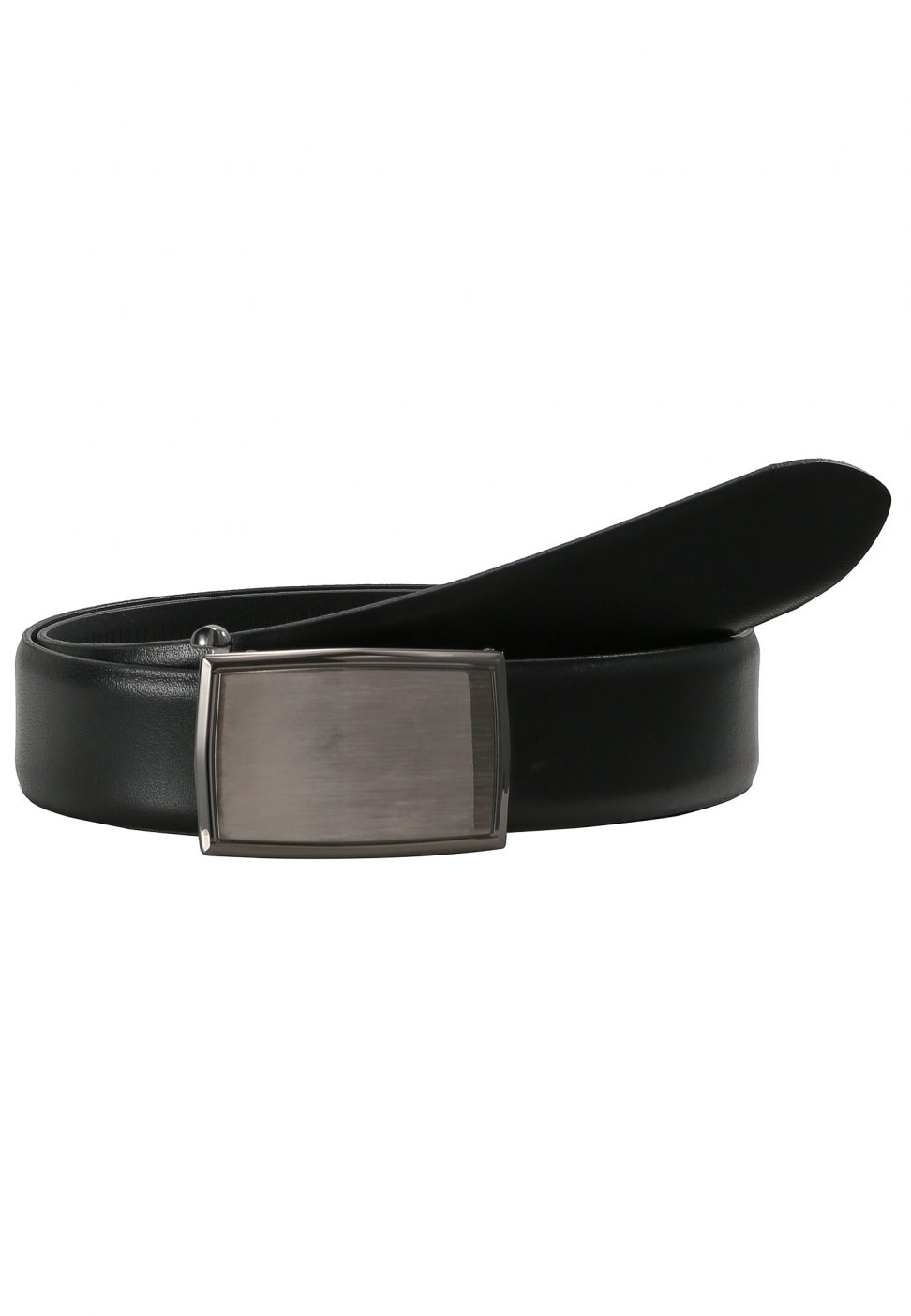 LLOYD Men's Belts Pasek Skórzany z automatyczną sprzączką 2991/5 skw-czarny 3,5 cm