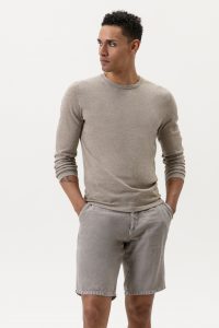 Olymp Sweter O-Neck body fit / Camel / Pullover crew neck / 53558557