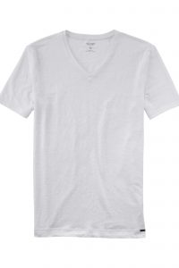 OLYMP Level Five Casual T-Shirt body fit / Biały len 56615201