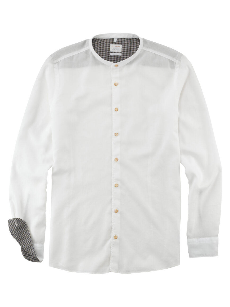 Koszula  OLYMP Level Five Smart Casual body fit/ biała / Stójka / 32072401