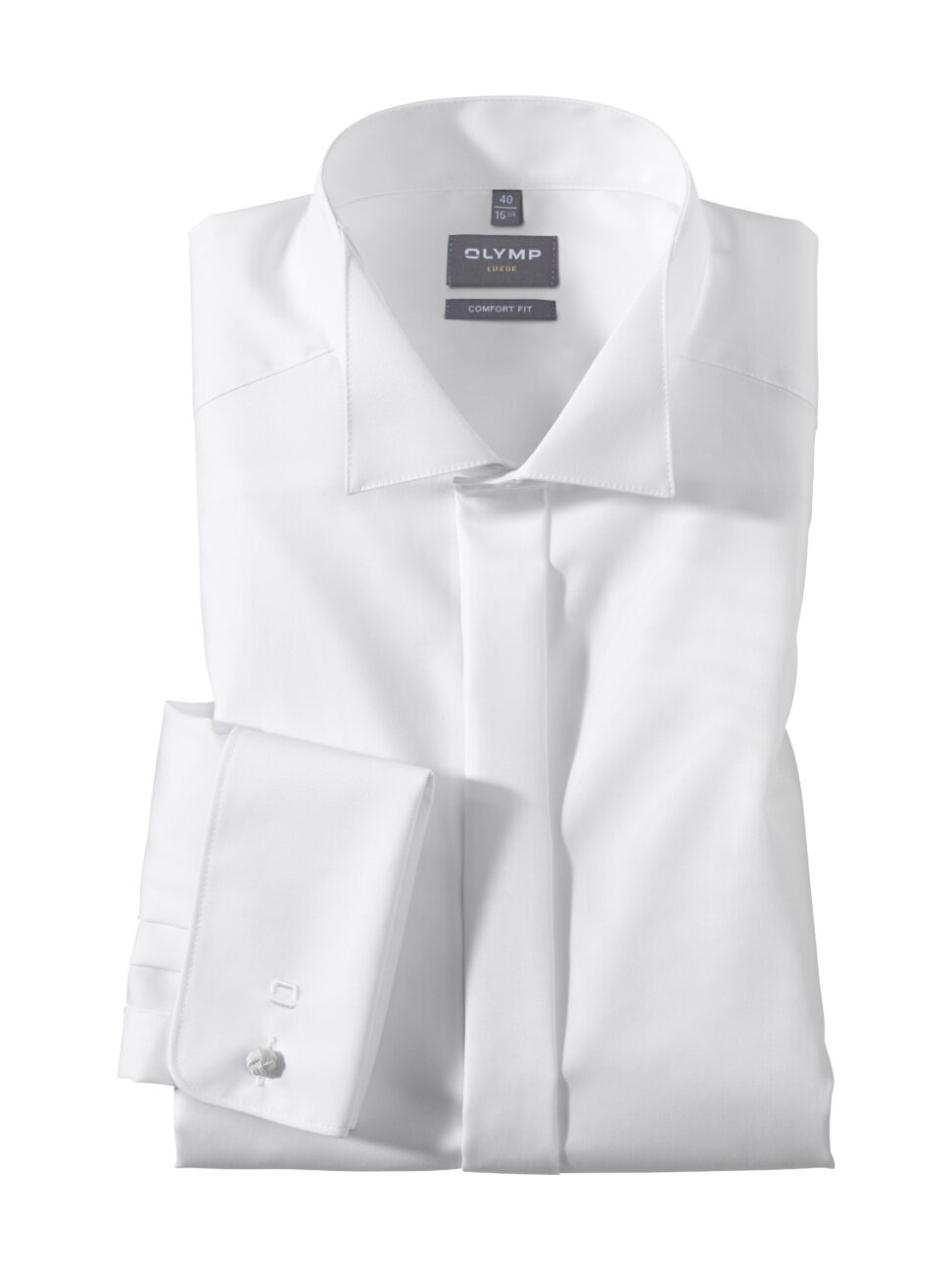 Koszula OLYMP Luxor comfort fit /biała /Wing-do muszki / 02956500 skw