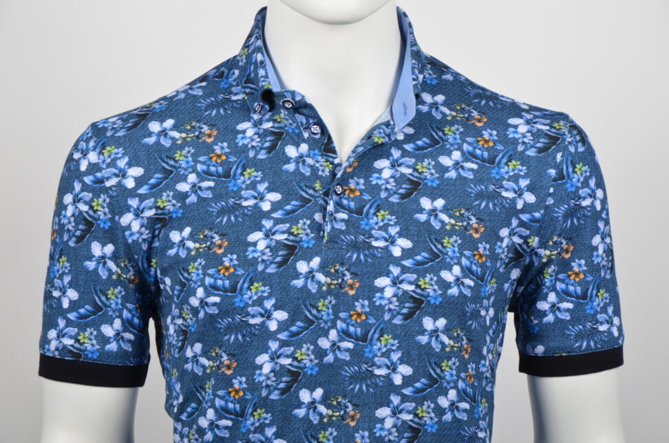 Polo shirt Eden Valley / modern fit 215279/38 niebieska łąka