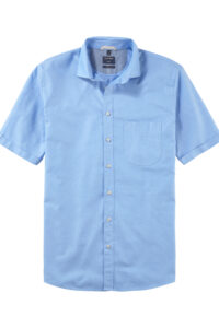 Koszula OLYMP Casual modern fit / Niebieska / Kent / 40023211 krótki rękaw