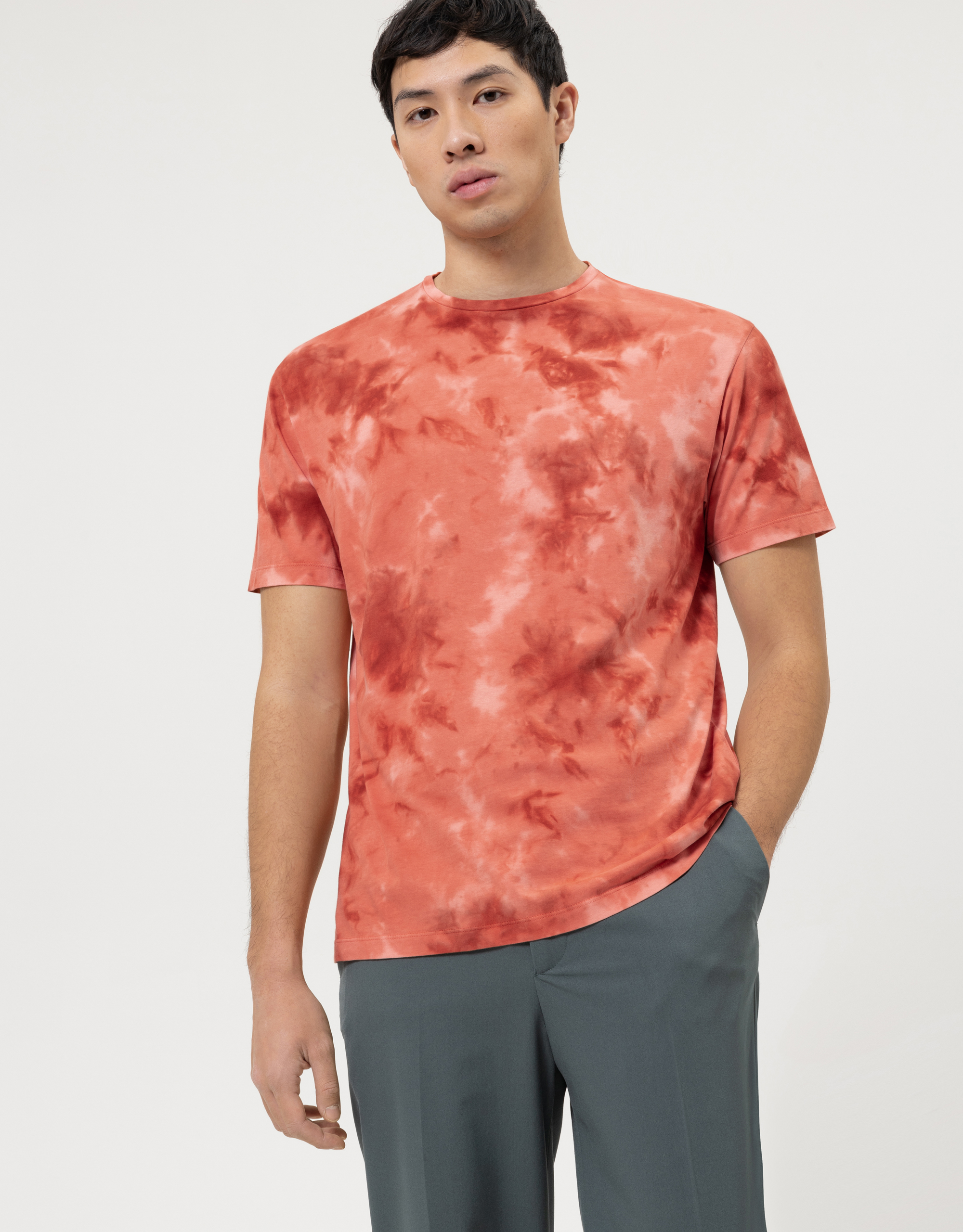 T-Shirt OLYMP Level Five Casual body fit / koralowy 56583236