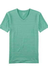 T-Shirt OLYMP Level Five Casual body fit / zielony 56615240 len