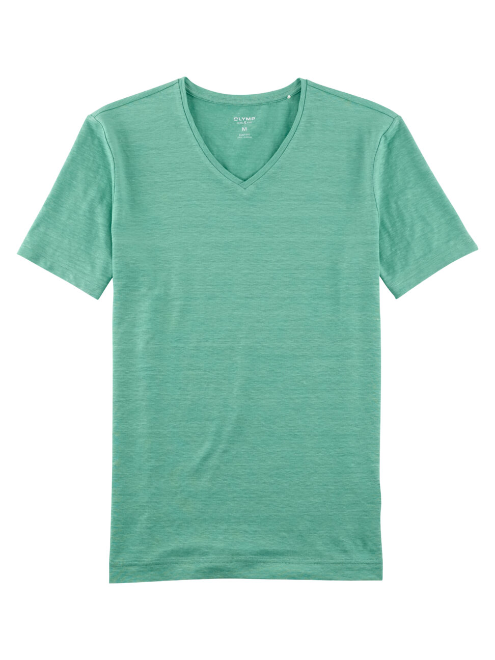 T-Shirt OLYMP Level Five Casual body fit / zielony 56615240 len