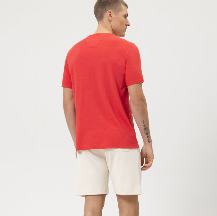 T-Shirt  OLYMP  modern fit z kieszonką / Czerwony 56153235