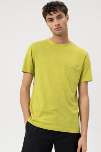 T-Shirt  OLYMP  modern fit z kieszonką / Limonkowa 56153245