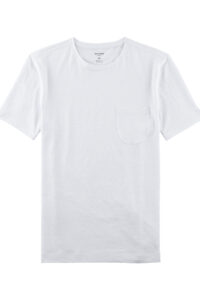 T-shirt OLYMP  modern fit / Biały len 56203201