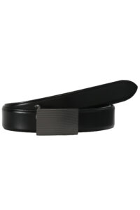 LLOYD Men's Belts Pasek Skórzany z automatyczną sprzączką 1713  skw-czarny 3,5 cm