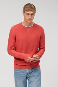 Sweter O-neck  Olymp Casual  / Koralowy / 53018507 / 100% bawełna