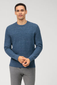 Sweter O-neck  Olymp Casual  / Niebieski  /53074513/ 100% bawełna