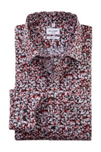 Koszula OLYMP Tendenz, modern fit, Czerwone wzorki / New Kent / 86204433