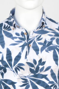 Polo shirt Eden Valley / modern fit 215913/36 niebieskie kwiaty