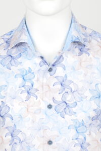 Koszula Eden Valley / Modern fit / 215955/34 niebieskie kwiaty