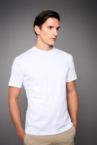 T-Shirt Roundneck Desoto  krótki rękaw Luxury Two Ply  71571-30 100-biały